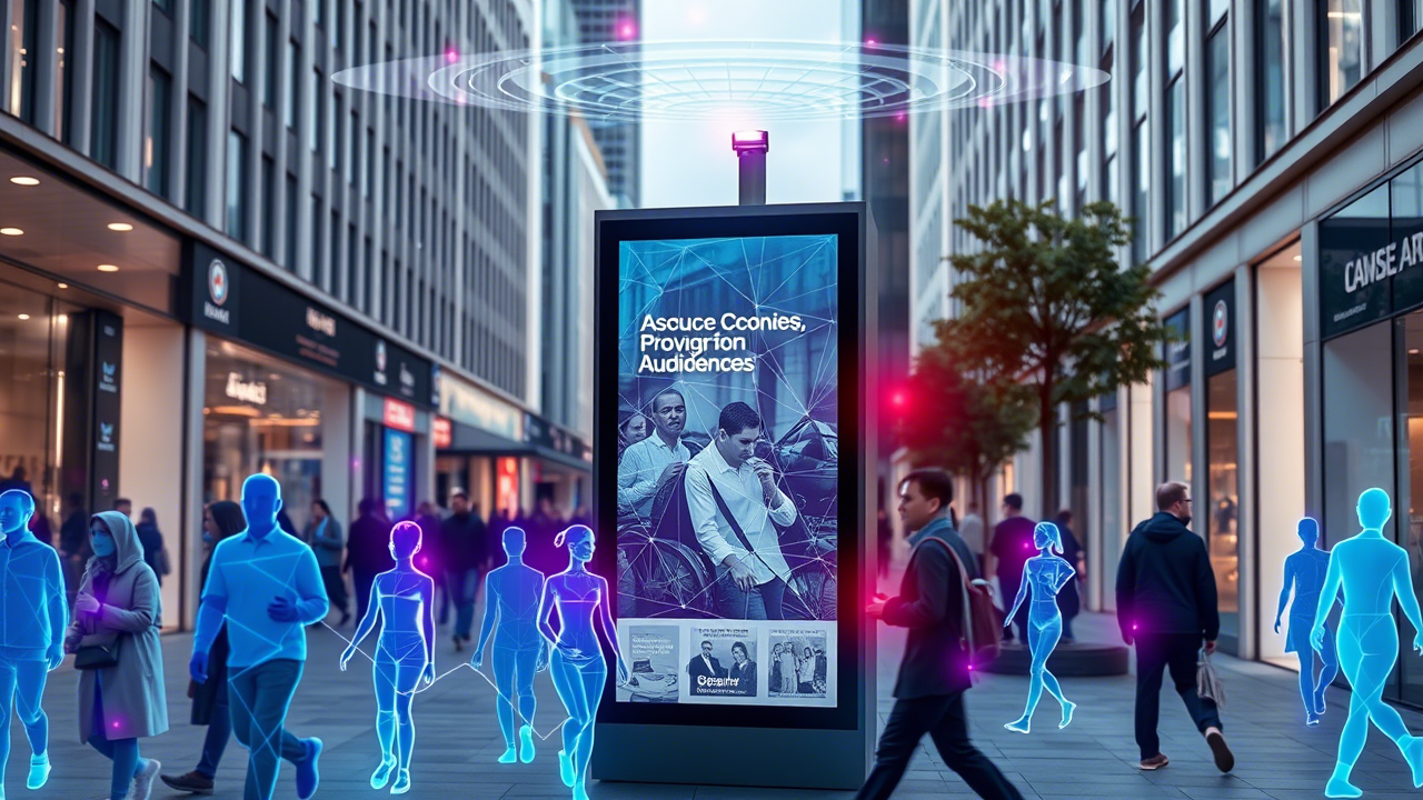 Interactive digital signage adapting content based on anonymous audience analytics