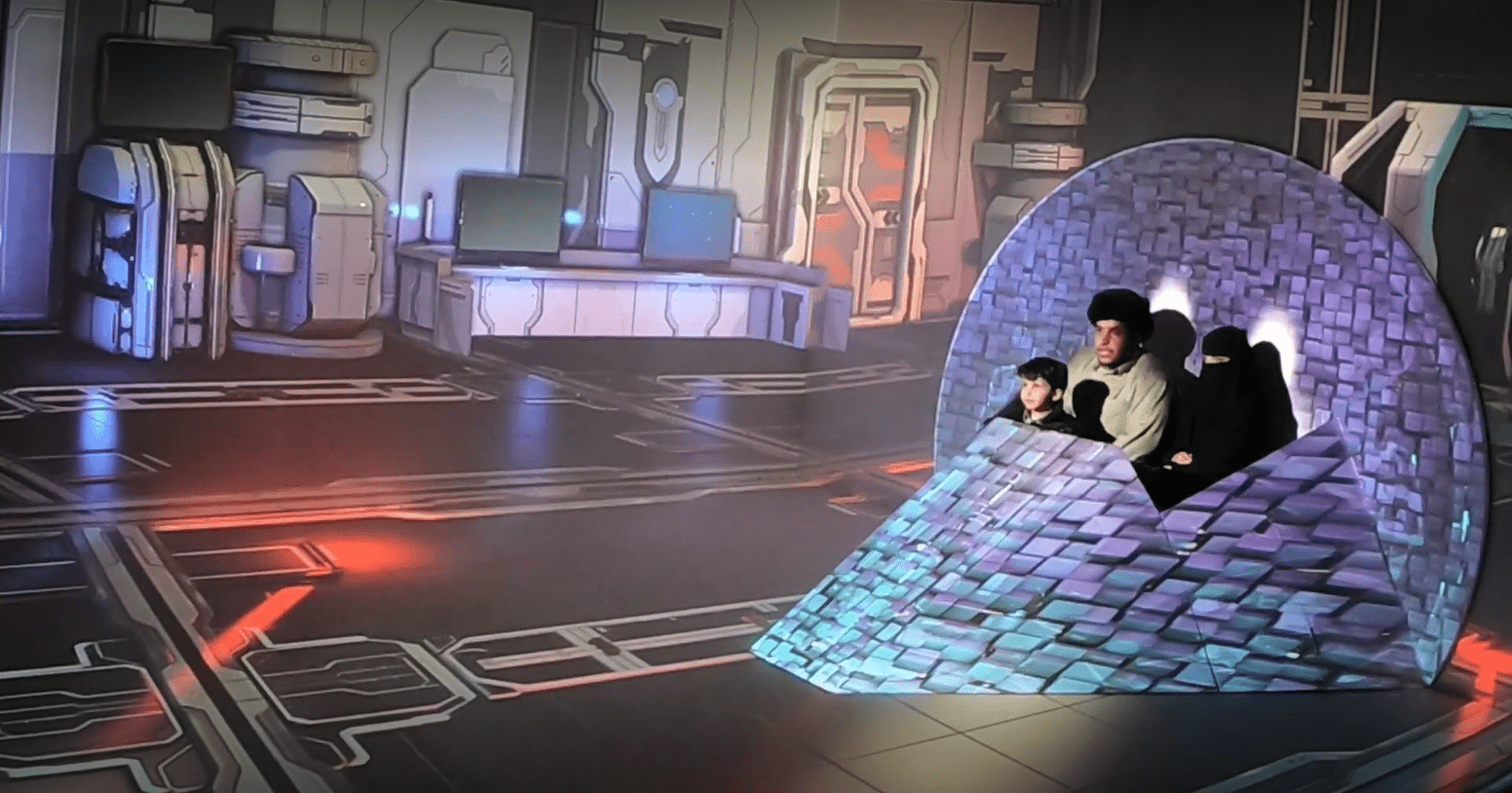 Nation Towers Time Machine Experience Immersive Tunnel Projection Mapping