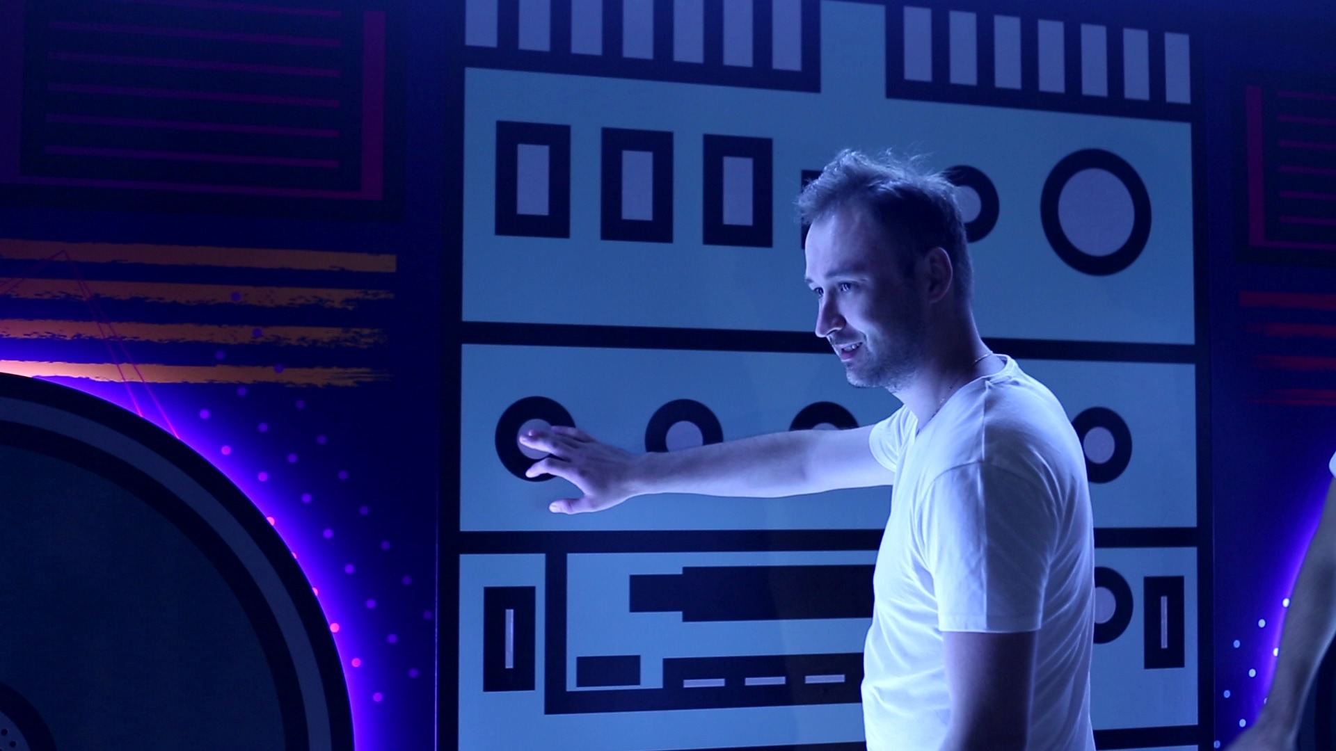 Interactive music wall installation at Marina Music Festival by PearlQuest