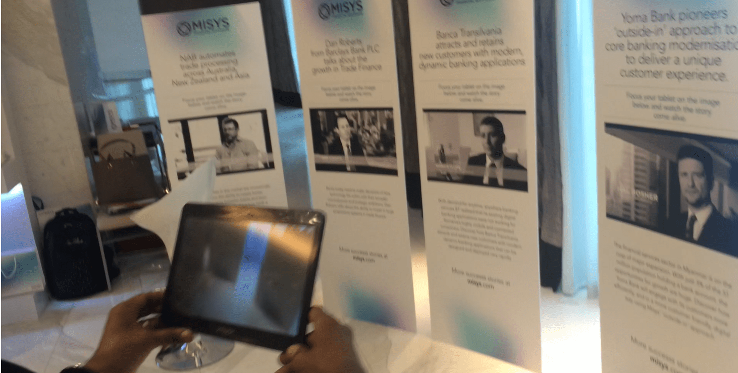 Augmented Reality Posters Misys Conference PearlQuest