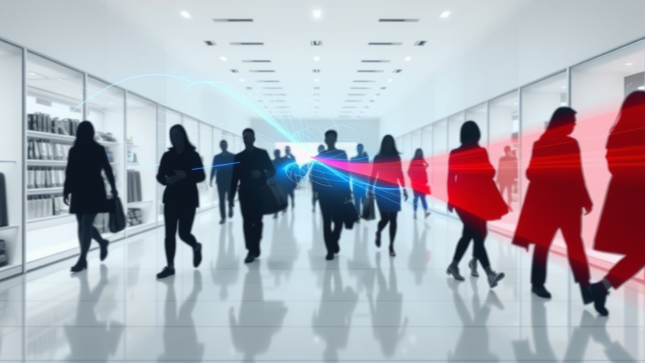 Anonymous video analytics system analyzing retail customer flow patterns File