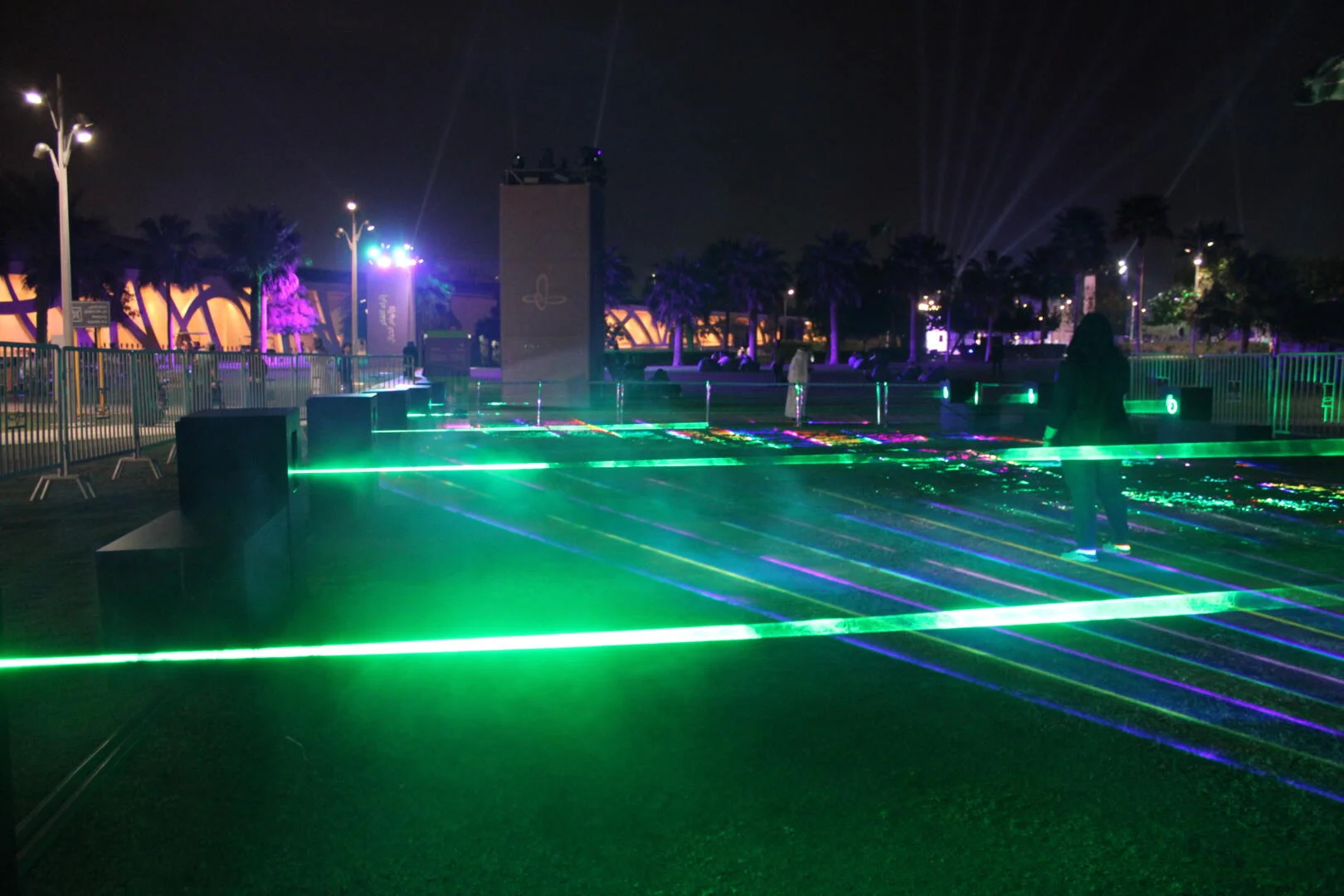 PearlQuest Laser Harp Installation at Ithra PiCon: Interactive Art