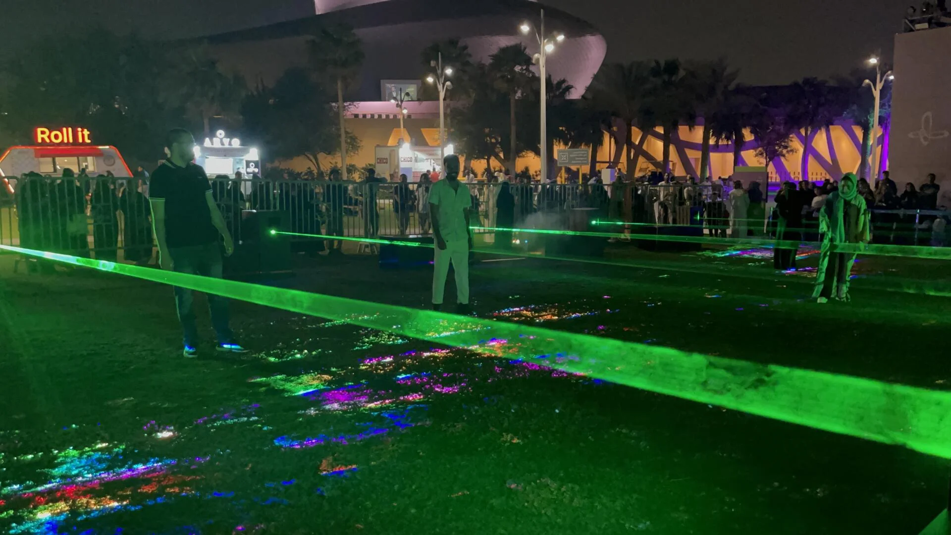 PearlQuest Laser Harp Installation at Ithra PiCon: Interactive Art