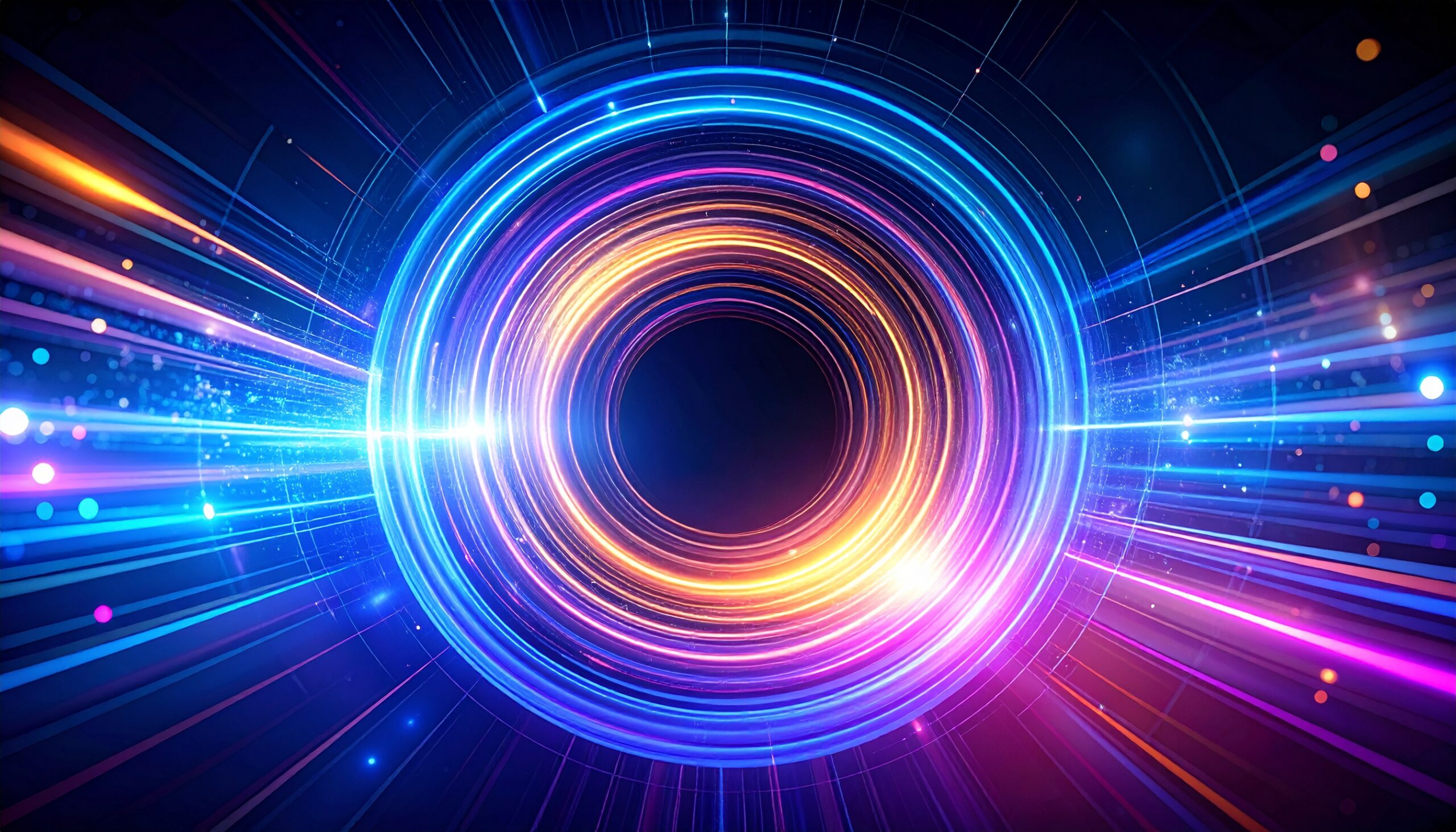Abstract representation of a brand entering a 360° walkthrough.