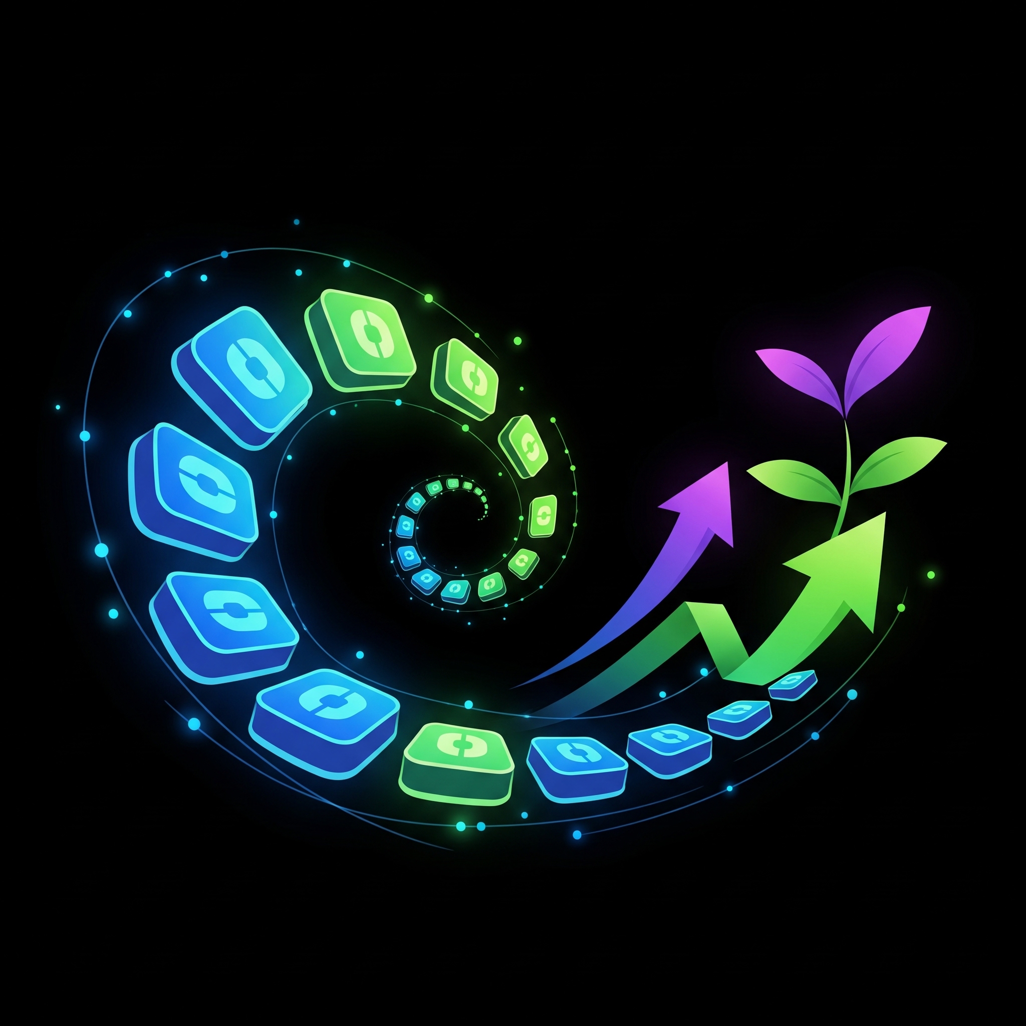 Abstract illustration showing the journey to gamified brand engagement ROI.
