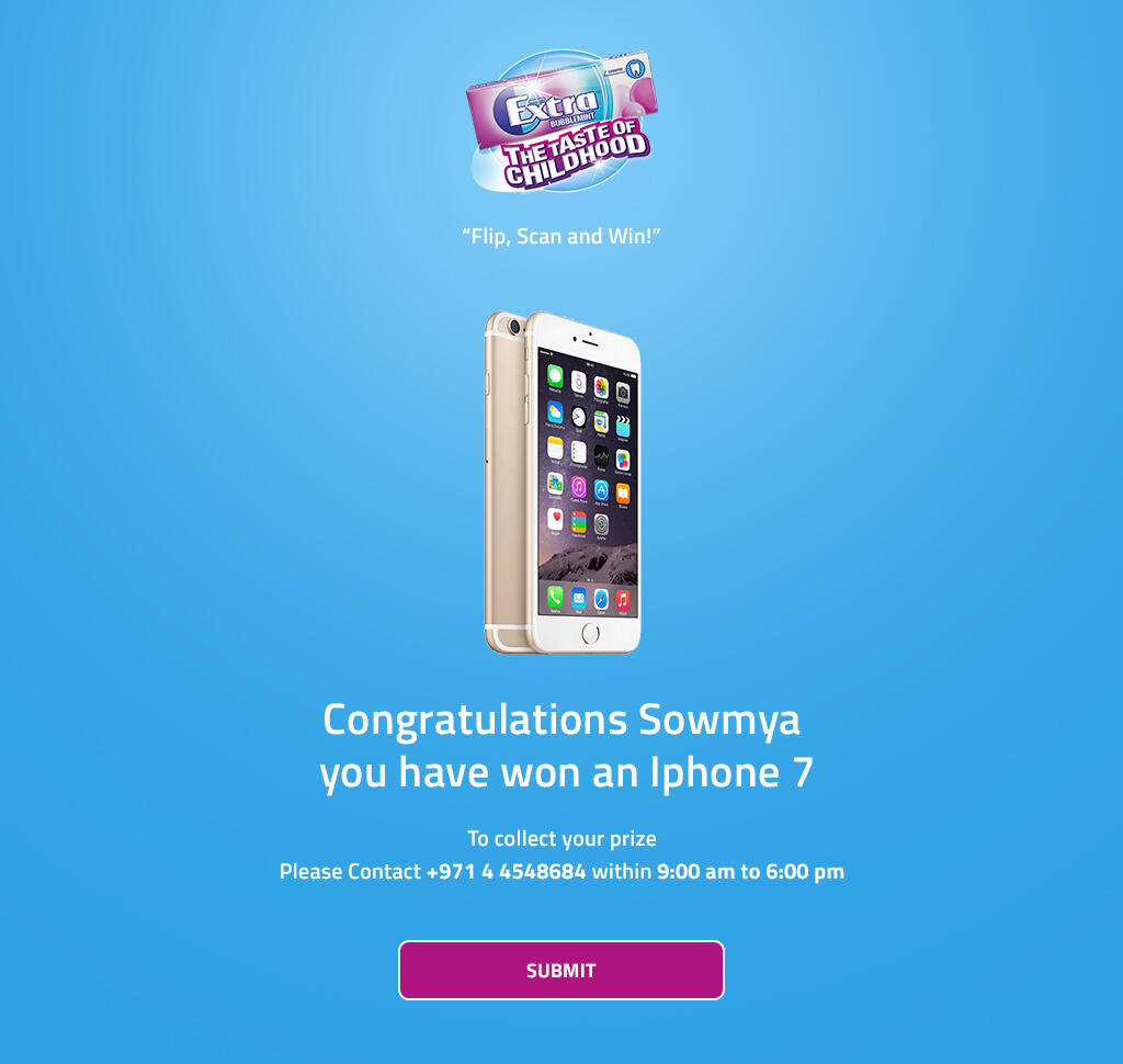 FLC Wrigleys Bubblemint Lucky Draw by PearlQuest