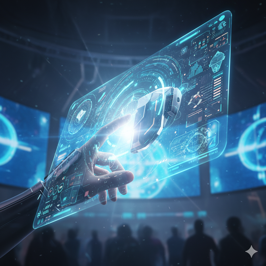 Conceptual art showing AR and VR integration as essential Launch Requirements for audience engagement