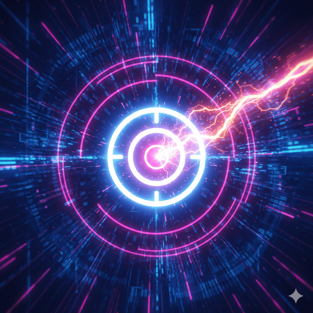 Abstract illustration of high-score result from a successful gamified brand engagements campaign.