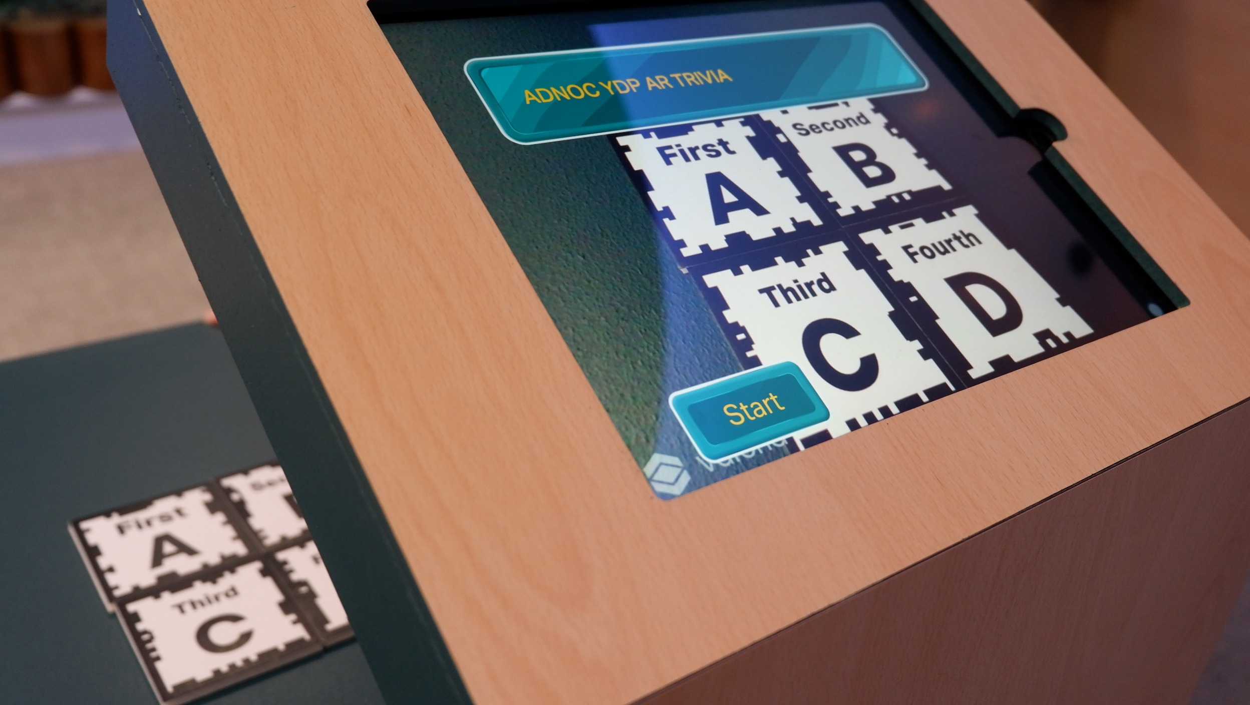 AR Trivia Kiosk for ADNOC YDP Event by PearlQuest.