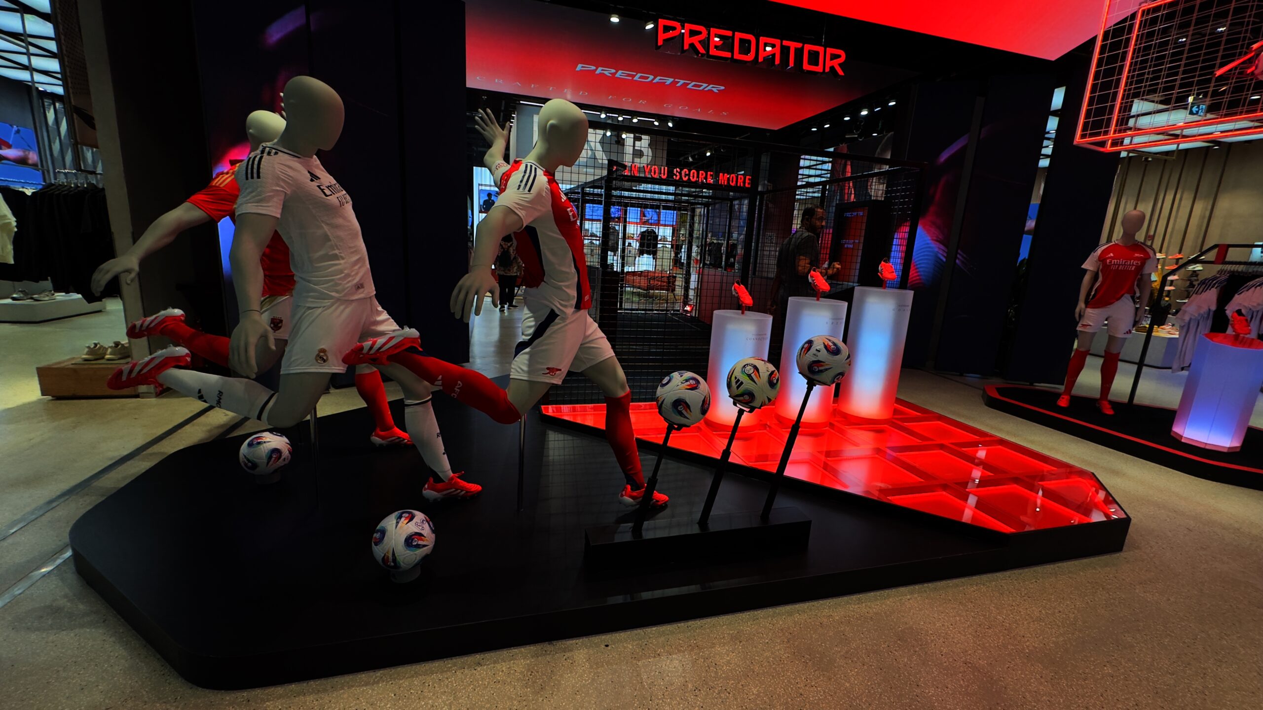 Adidas Dubai Mall football speed kick gamified brand activation by PearlQuest.