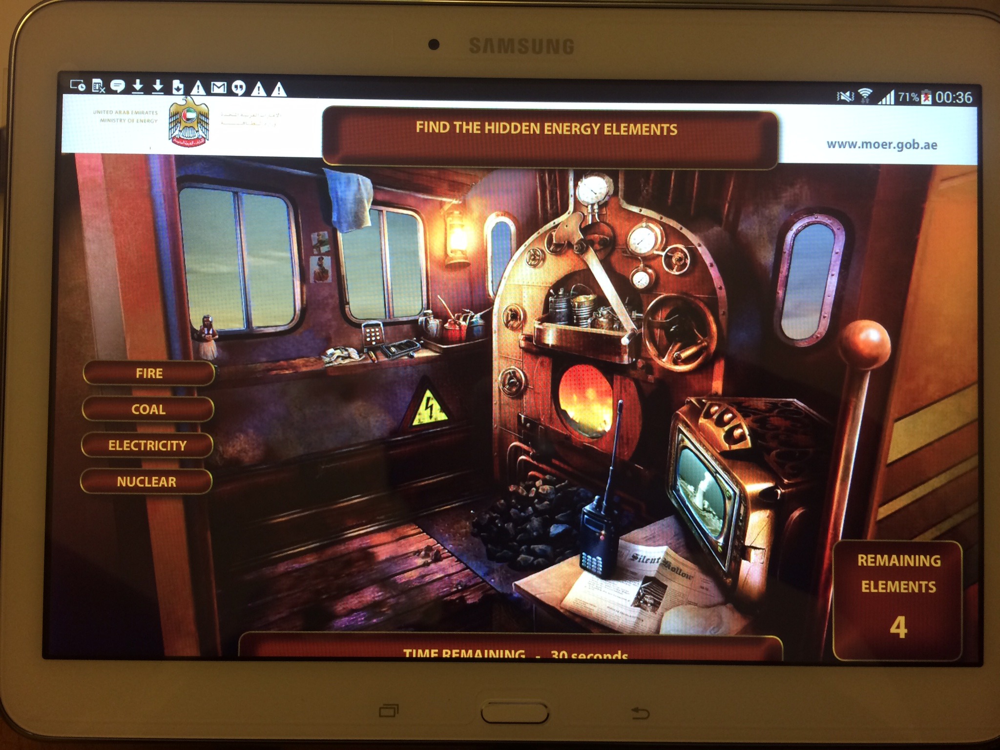 Interactive touch screen game developed by PearlQuest for MOE Abu Dhabi.