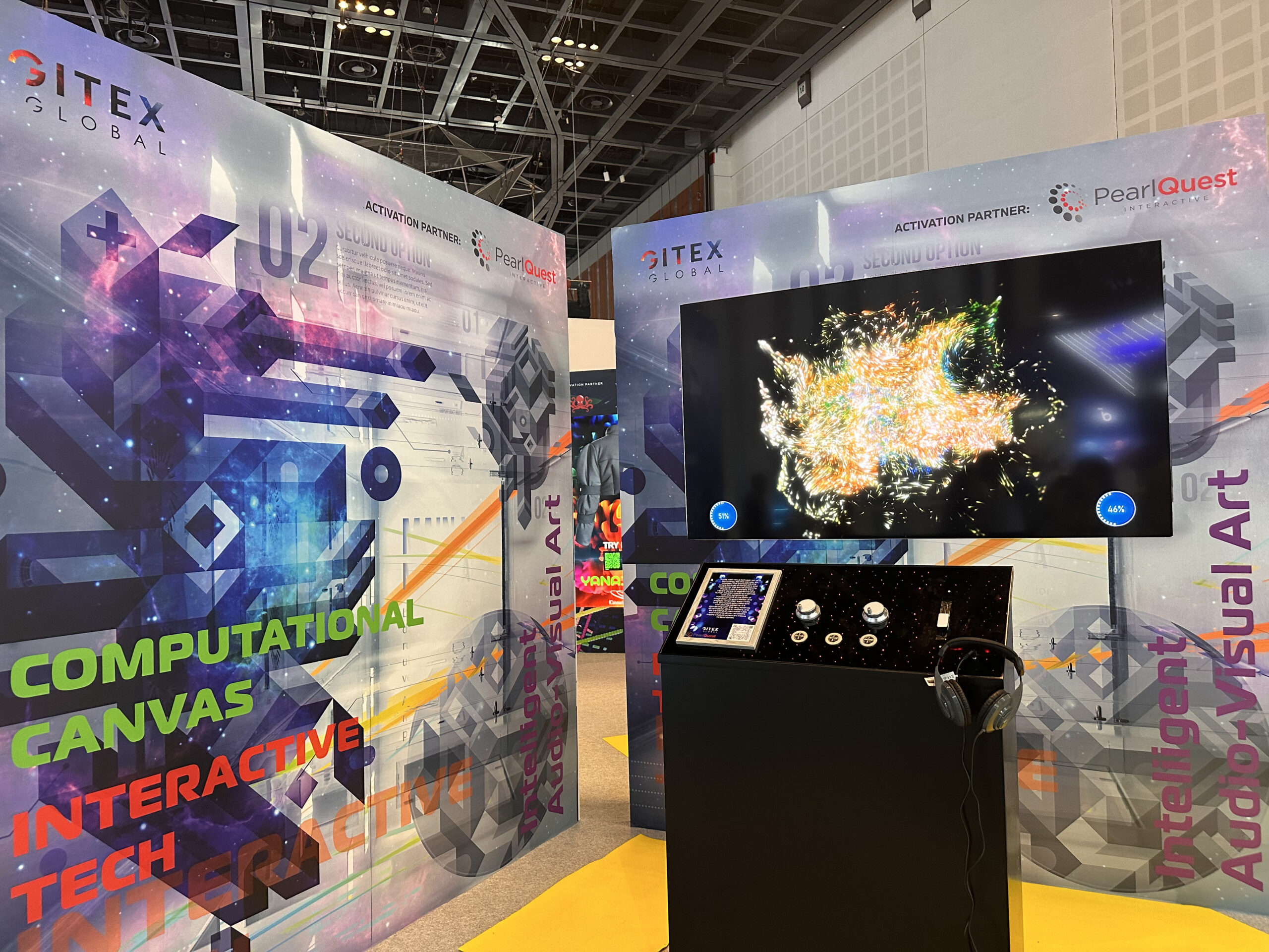 AI-generated interactive art installation for museums festivals and exhibitions