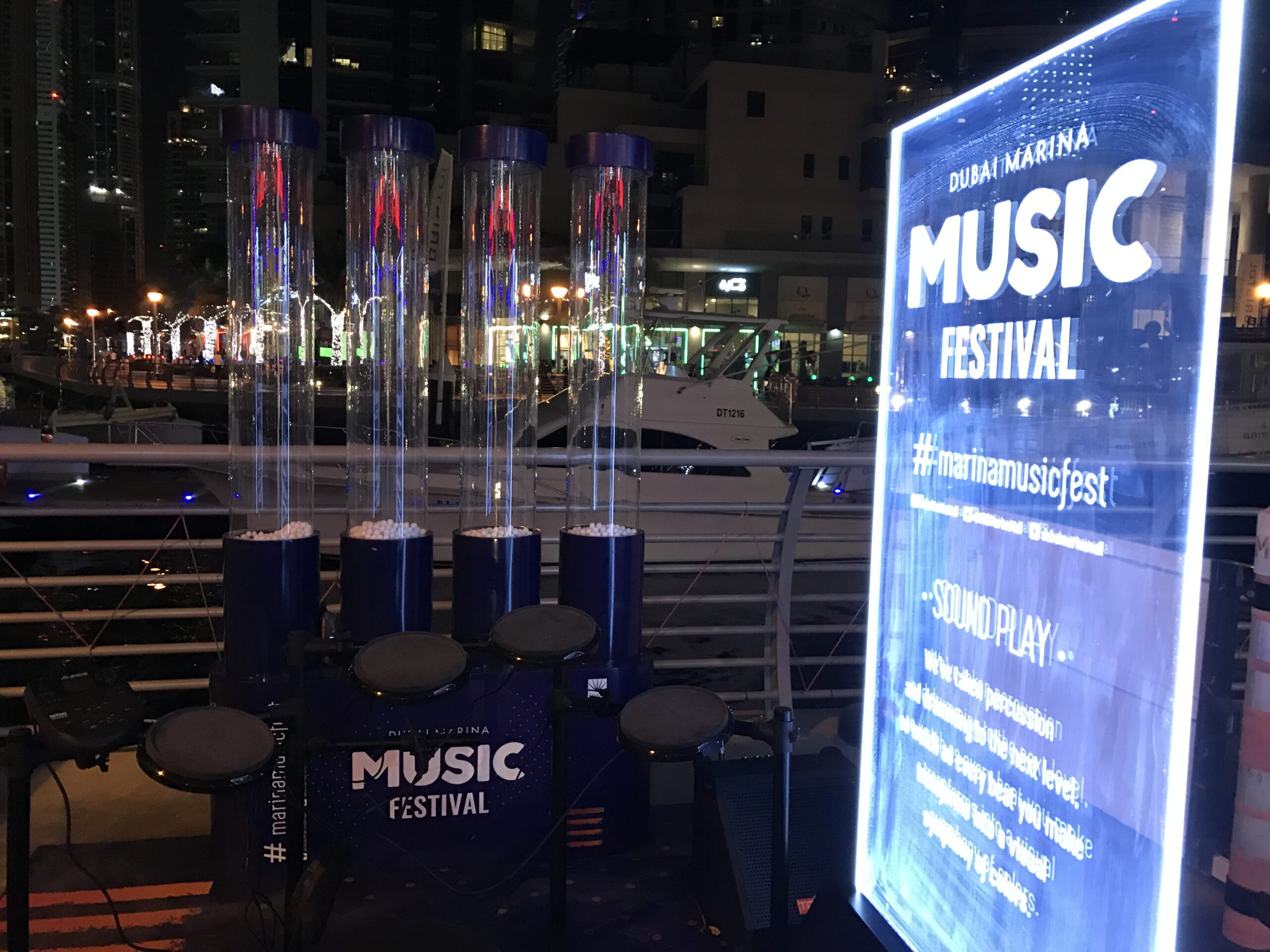 Interactive art and music installation using AI sensors sound and light by PearlQuest