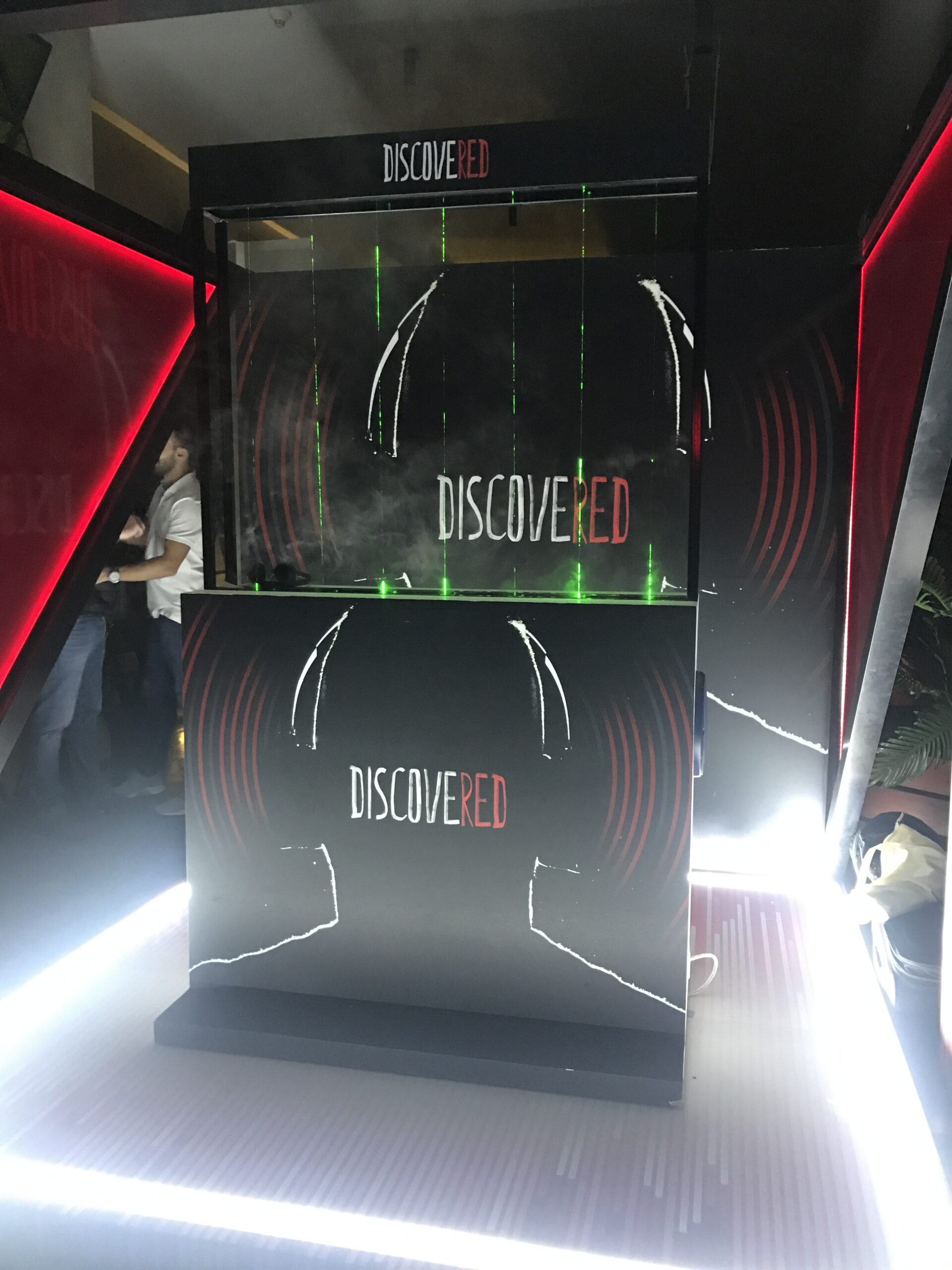 Sensor-based interactive music installation using sound light and motion technology