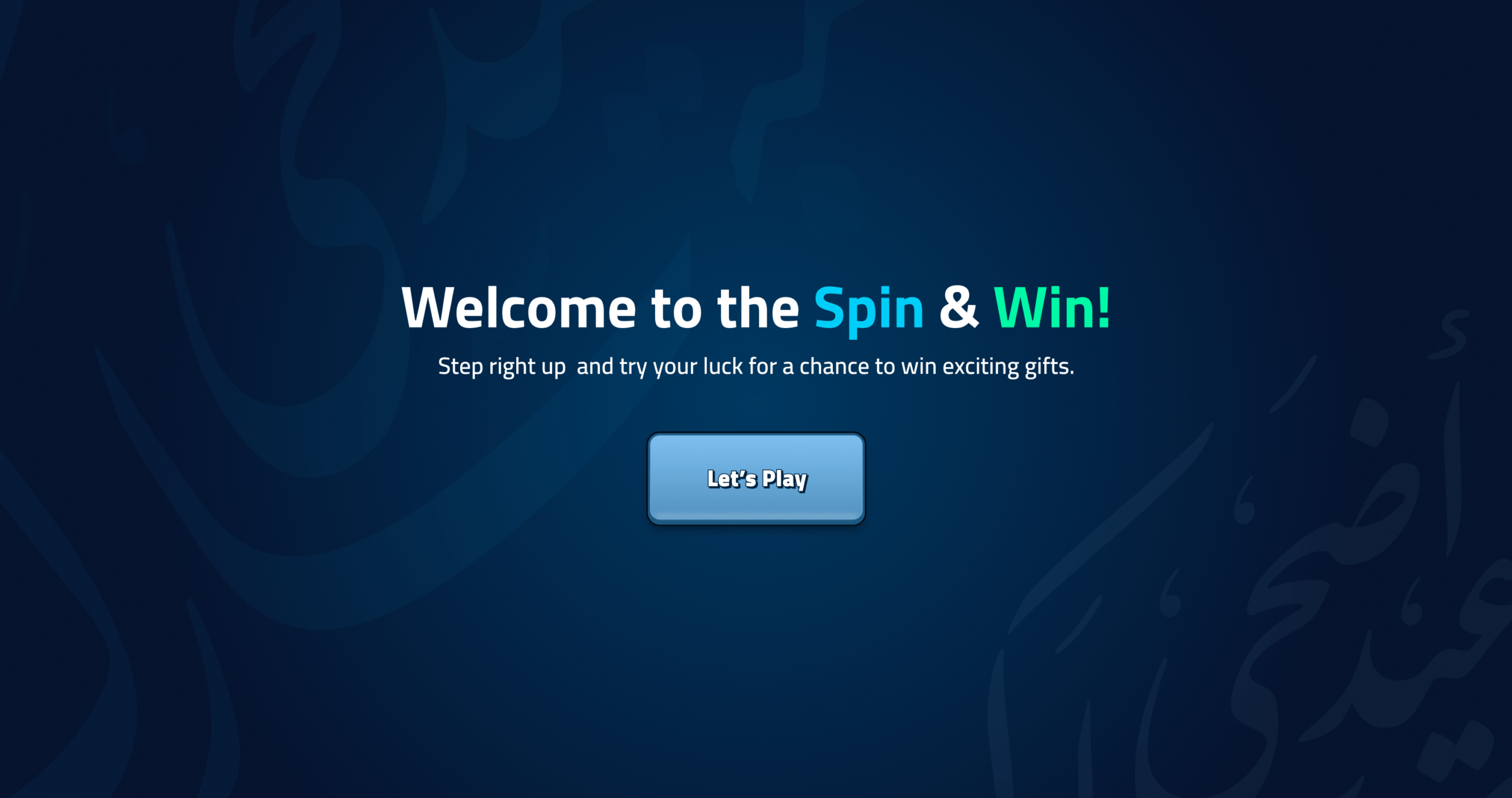 ACWA Fortune Wheel digital spin and win raffle engine interface