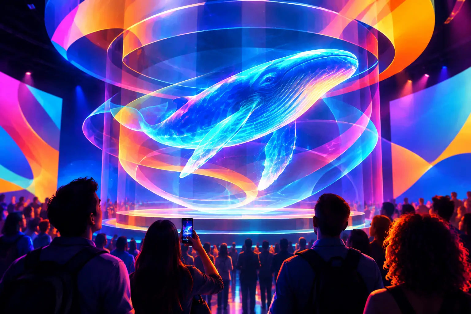 Holographic Display for Events That Draws Crowds