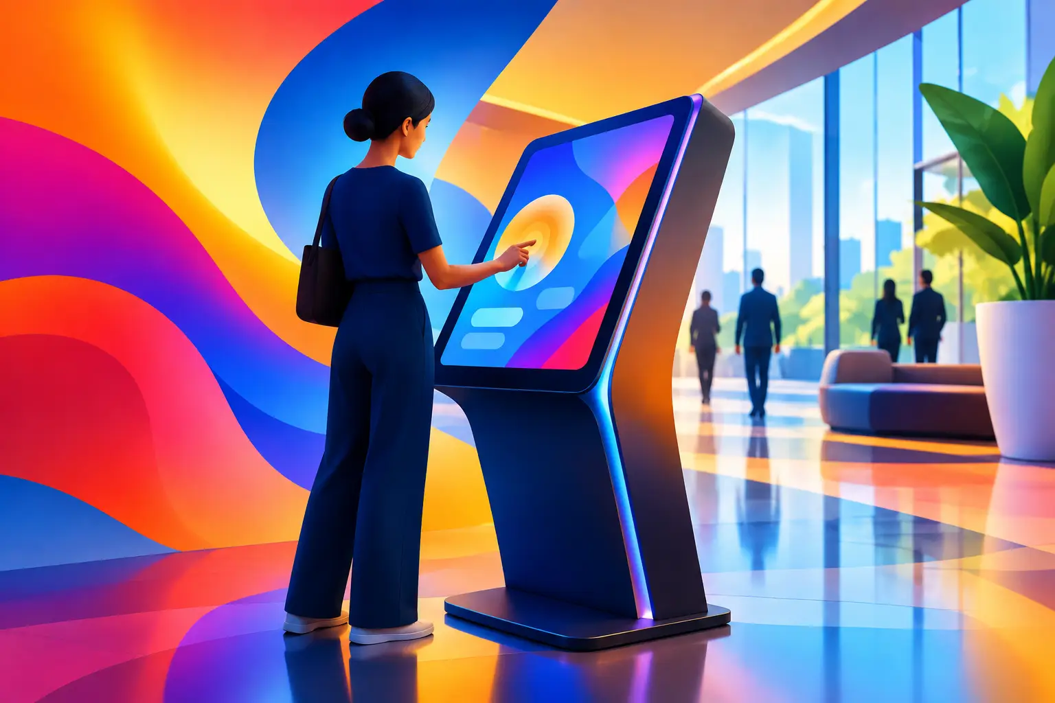 Interactive Kiosk Design Services for Real Spaces