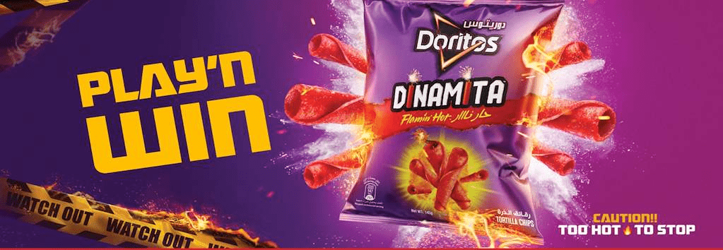 Doritos Dinamita interactive catch game engagement activation by PearlQuest