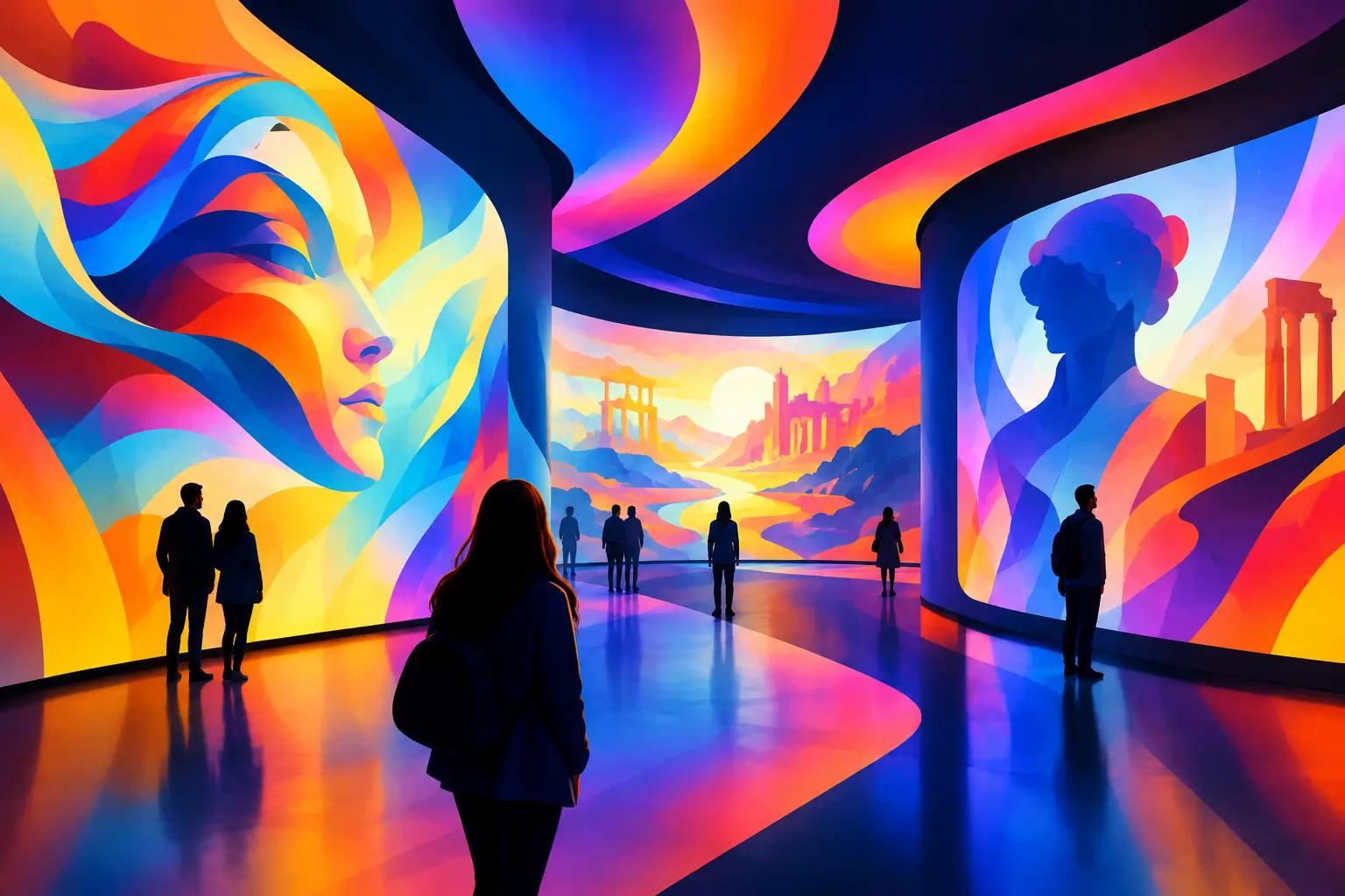 Immersive Rooms for Museum Visitor Storytelling
