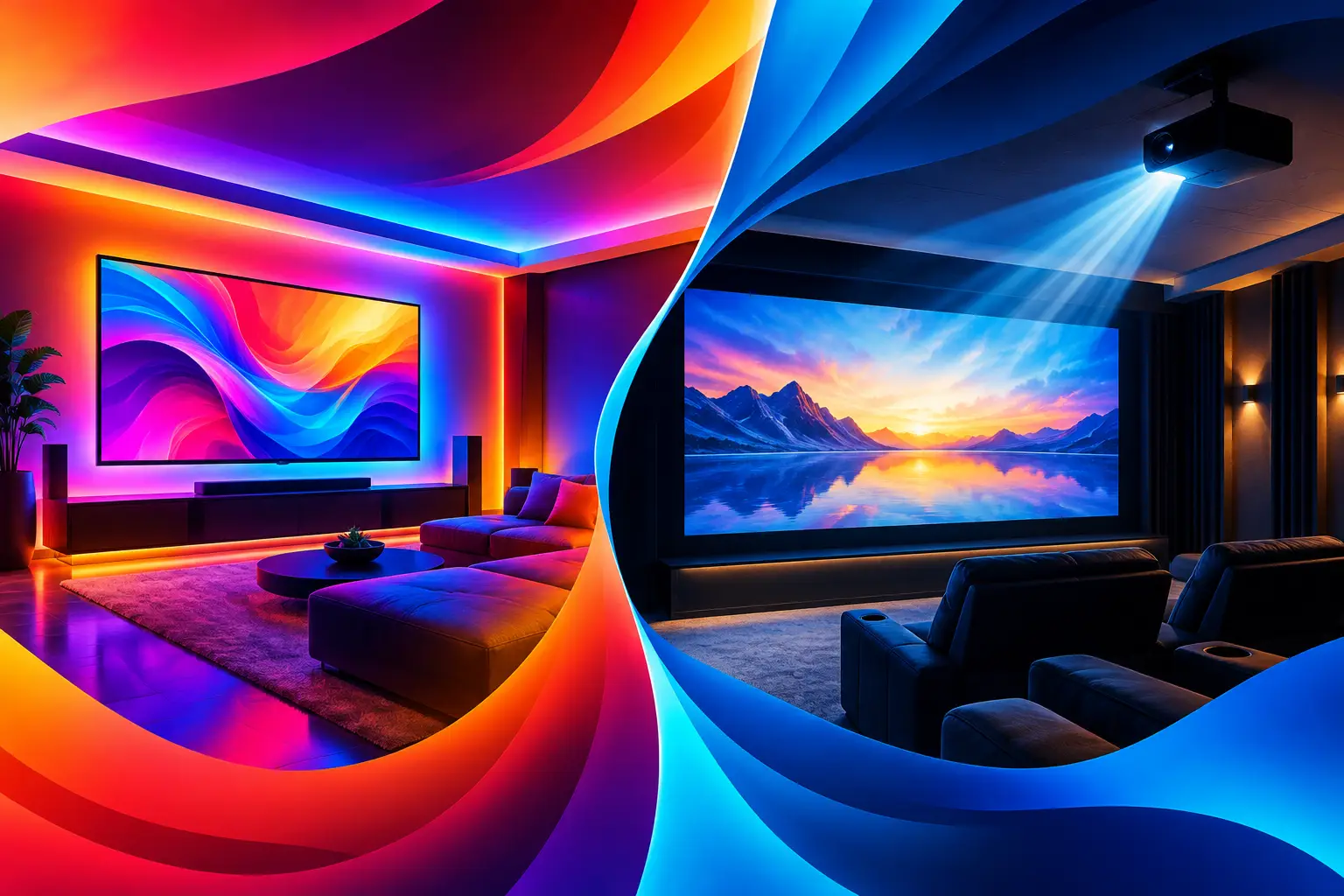 LED Room Versus Projection Room: Which Fits?